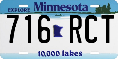 MN license plate 716RCT