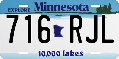 MN license plate 716RJL