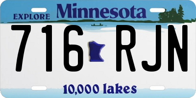 MN license plate 716RJN