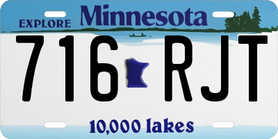 MN license plate 716RJT