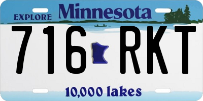 MN license plate 716RKT