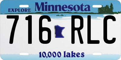 MN license plate 716RLC