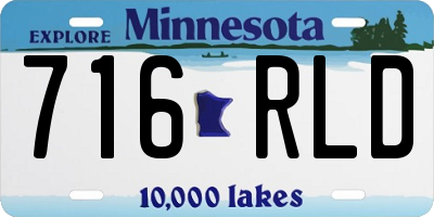 MN license plate 716RLD