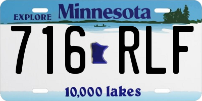 MN license plate 716RLF