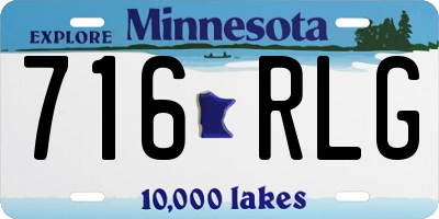 MN license plate 716RLG