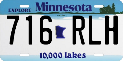MN license plate 716RLH