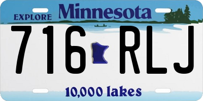 MN license plate 716RLJ