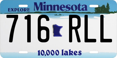 MN license plate 716RLL