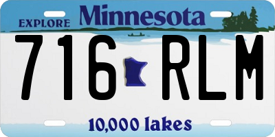 MN license plate 716RLM