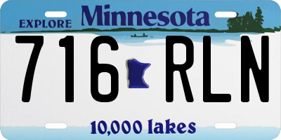 MN license plate 716RLN