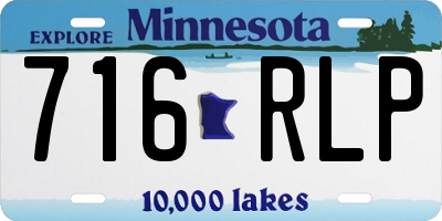 MN license plate 716RLP