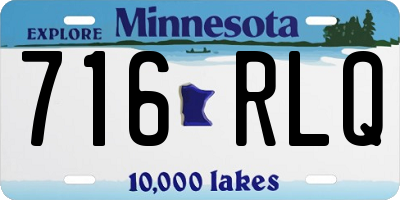 MN license plate 716RLQ