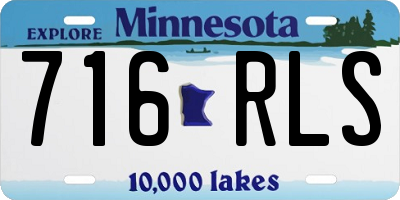 MN license plate 716RLS