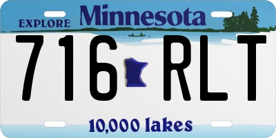 MN license plate 716RLT