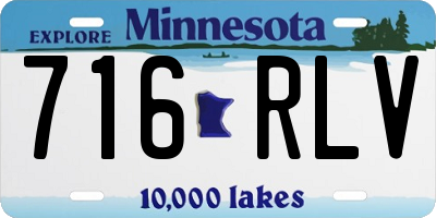 MN license plate 716RLV