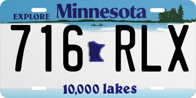 MN license plate 716RLX