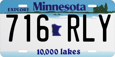 MN license plate 716RLY