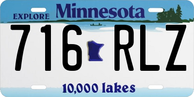 MN license plate 716RLZ