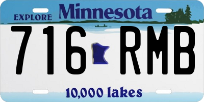 MN license plate 716RMB