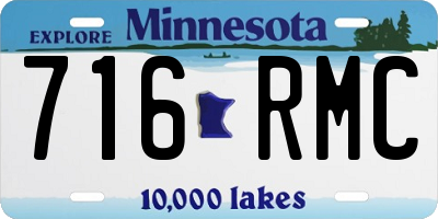 MN license plate 716RMC