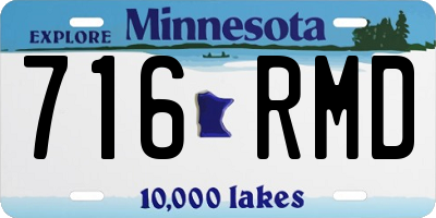 MN license plate 716RMD