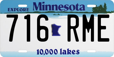 MN license plate 716RME