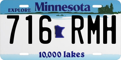 MN license plate 716RMH
