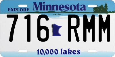 MN license plate 716RMM