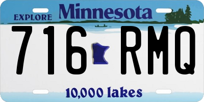 MN license plate 716RMQ