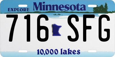 MN license plate 716SFG