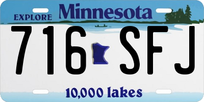 MN license plate 716SFJ