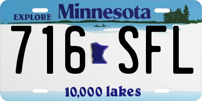 MN license plate 716SFL