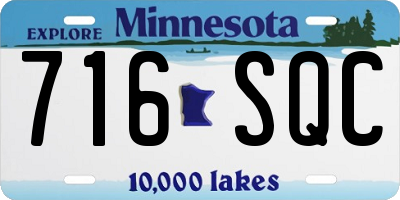 MN license plate 716SQC
