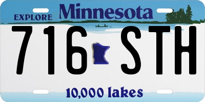 MN license plate 716STH