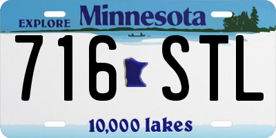 MN license plate 716STL