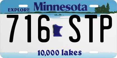 MN license plate 716STP