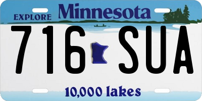 MN license plate 716SUA