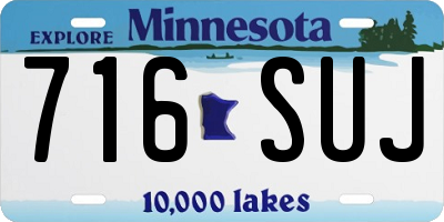 MN license plate 716SUJ
