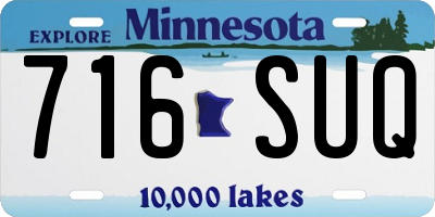 MN license plate 716SUQ