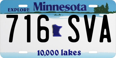 MN license plate 716SVA