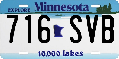 MN license plate 716SVB