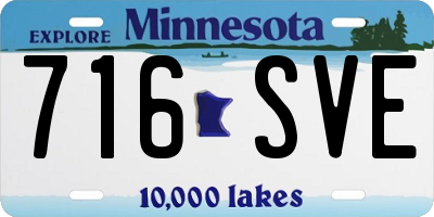 MN license plate 716SVE