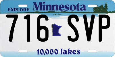 MN license plate 716SVP
