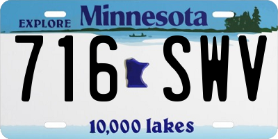 MN license plate 716SWV