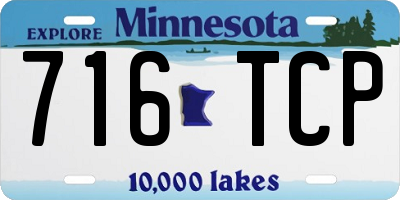 MN license plate 716TCP