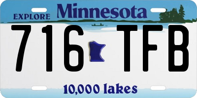 MN license plate 716TFB