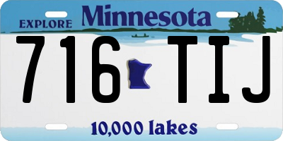 MN license plate 716TIJ