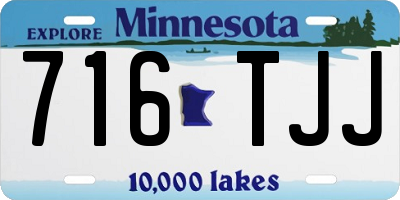 MN license plate 716TJJ