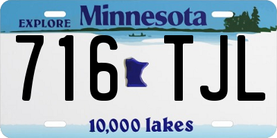 MN license plate 716TJL