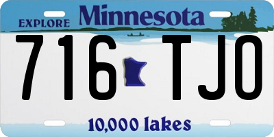 MN license plate 716TJO